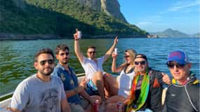 Rio de Janeiro : Excursion en hors-bord - Excursion sur la plage avec bière