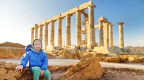 Z Aten: Wycieczka na przylądek Sounion o zachodzie słońca