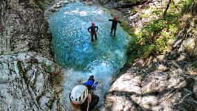 Kobarid: Soča Valley Canyoning Adventure with Transfers