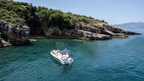 From Saranda, Boat tour to Krorëza,Kakome, and Turtle Cave.