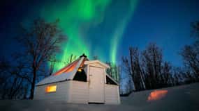 Tromsø: Snowmobile Safari with Aurora Crystal Lavvo Stay