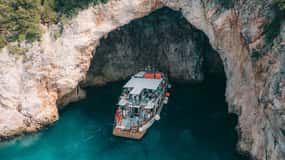 From Benitses/Lefkimmi: Blue Lagoon & Papanikolis Cruise