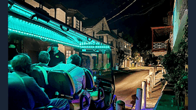 Tour dei fantasmi di St.Augustine su Golf Cart Premium con PiCk Up