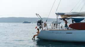 Privétour op een zeilboot - Zwemmen en pootjebaden - Kaap van Antibes