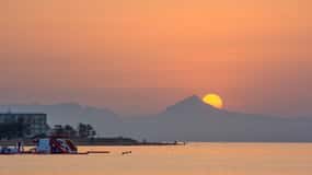 Gandia: Sunset at sea from Gandia