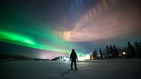 Rovaniemi: Fototur med Aurora-jakt och BBQ-snacks
