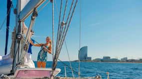 Barcelona: Sailing Tour with Young Local Captain & Drinks