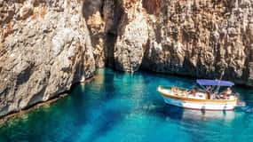 From Leuca: Adriatic Boat Tour with Ionian Caves & Swimming