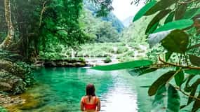 Vanuit Guatemala Stad Semuc Champey in één dag.