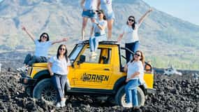 Bali: Private Sunrise Jeep Tour and Black Lava All Include
