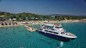 Ouranoupoli: Combo Cruise to Mount Athos & Ammoliani Island