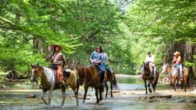 Bandera: Paseo guiado a caballo por el Parque Municipal de Bandera