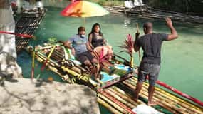 Montego Bay, Jamaica: Rafting de bambu com massagem nos pés