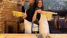 Firenze: Corso di cucina sulla pasta e sul tiramisù con vino illimitato