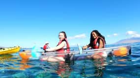 Turtle Town, Makena; Clear Bottom Kayak and Snorkel Tour
