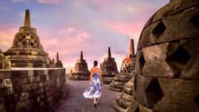From Yogyakarta: Borobudur Full Access and Prambanan Tour