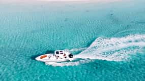 Hurghada: Rajska łódź motorowa z opcjonalnym snorkelingiem i lunchem