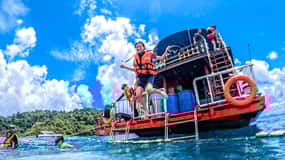 From Koh Chang: 4 Islands Snorkel & Beach Tour by Big Boat