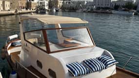 Wooden Gozzo Tour with Aperitif Towards the Beautiful Coast of Polignano