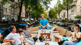 Amsterdam: Croazieră pe canal cu barca deschisă cu opțiune de băutură