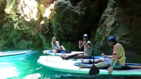 Algarve : Excursion en Stand-Up Paddleboard dans les grottes d'Ingrina
