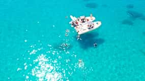Cagliari: Boat Tour, 4 Stops, Swim, Snorkeling, & 1 Spritz