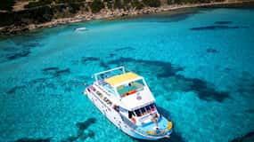 Limassol : Visite en bus et en bateau des bains d'Aphrodite et du Lagon Bleu