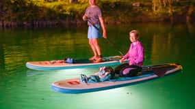 Excursión nocturna en SUP de Most na Soci desde Bovec