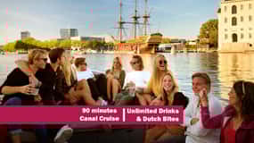 Amsterdam:1.5-Hour Canal Cruise local Guide, Drinks & Snacks