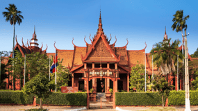 Palácio Real, Museu Nacional e Wat Phnom com tour particular