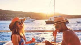 Paphos: Blue Lagoon Sunset Cruise, BBQ & Wine + Water Slide