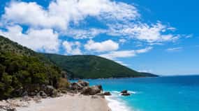 From Sarande:Kroreza bay & Caves boat tour with snorkelling.