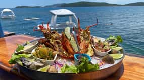 Noumea: Pontoon Day Trip with Seafood and Turtle Swim