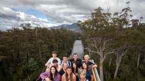 Hobart : Visite d'une jounée à Tahune Airwalk & Hastings Caves Active Tour
