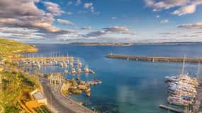 A St. Julian'sból: Gozo, Comino, Kék Lagúna motorcsónakkal