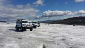 Reykjavik: Złoty Krąg i lodowiec Langjökull na jeepie