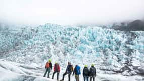 Parc national de Skaftafell : Randonnée avancée sur le glacier Falljokull