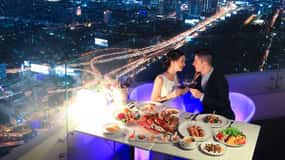 Bangkok: Baiyoke Tower Balkon Buffet & Observatiedek