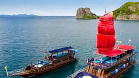 Parc Mu Ko Ang Thong : Croisière semi-privée au coucher du soleil