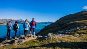 Christchurch: Passeggiata guidata a piedi sul bordo del cratere con picnic