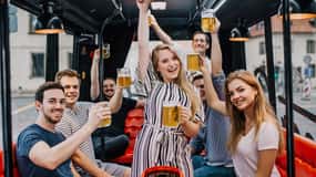 Prague: Party Beer Bus