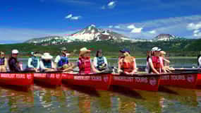 Bend: Half-Day Brews & Views Canoe Tour on the Cascade Lakes