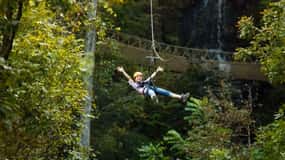 Sevierville: Wasserfall Canopy Zip Lining in den Smoky Mountains