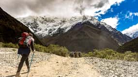 De Cusco: Classic Salkantay Trek com retorno de trem