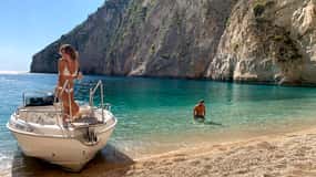 Porto Vromi: Cruise to Navagio, Turtle island & Keri Caves