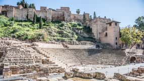 Málaga: Romersk teater och Alcazaba guidad tur