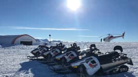 Queenstown: Snowmobiling Experience with Helicopter Flight