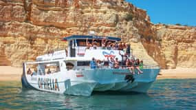 From Portimão: Catamaran Cruise to Benagil Caves with BBQ