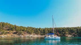 Nikiti: Private Catamaran Day Cruise with Open Bar