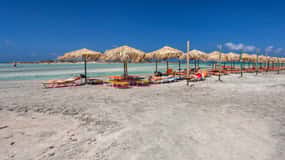 Chania: Elafonisi and Milia Mountain with Loungers and Lunch